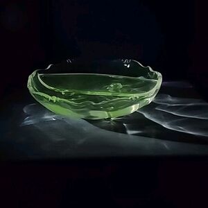 Elegant Manganese Glass Bowl